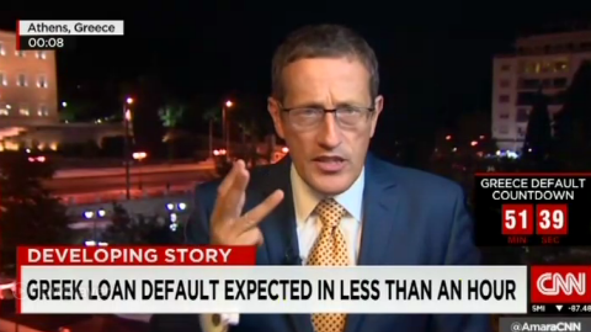 Πρωτοσέλιδα-σοκ - Το CNN μέτρησε αντίστροφα για την ελληνική χρεοκοπία!
